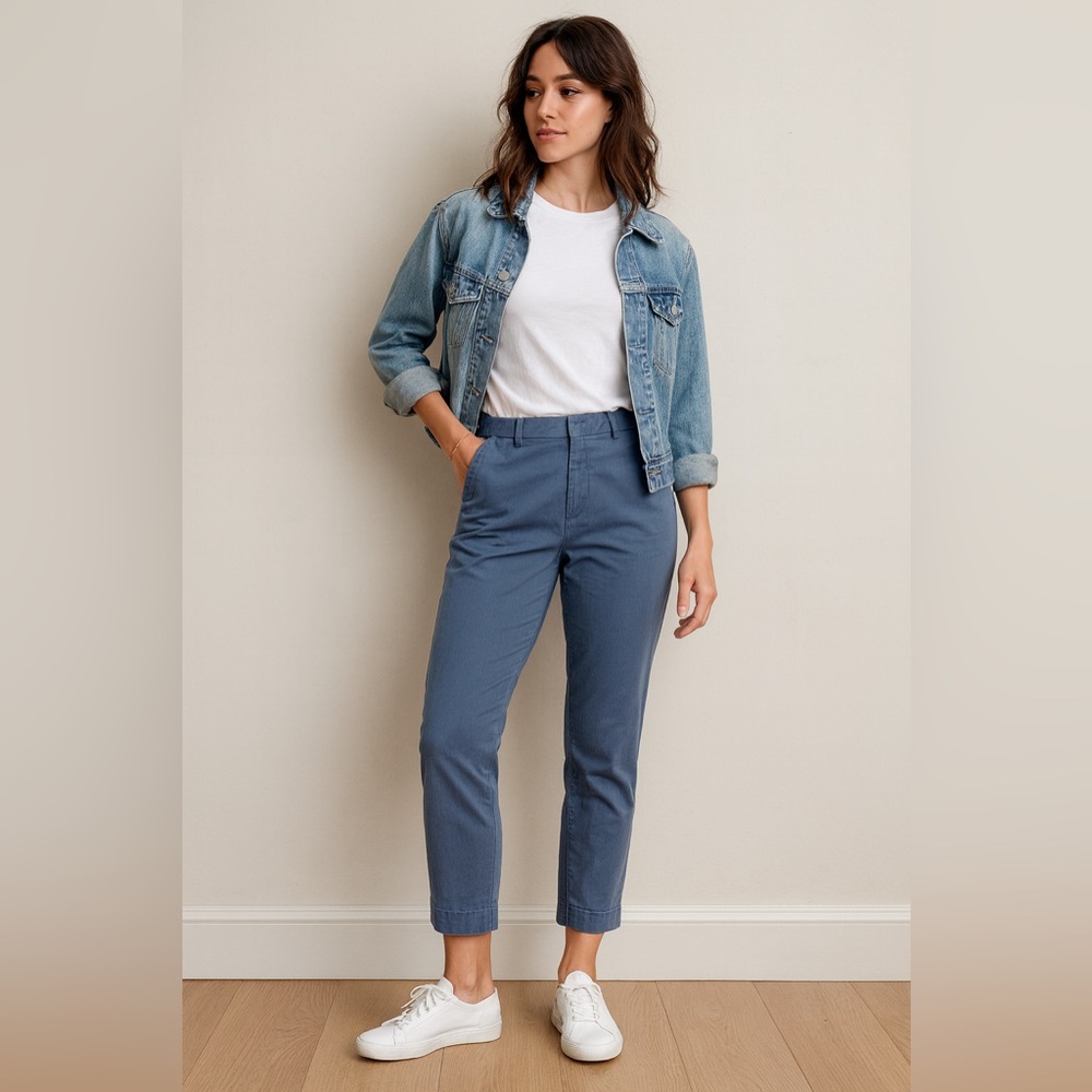 Banana Republic Sloan Pants Blue Stretch Cotton Blend – Women’s Size 16